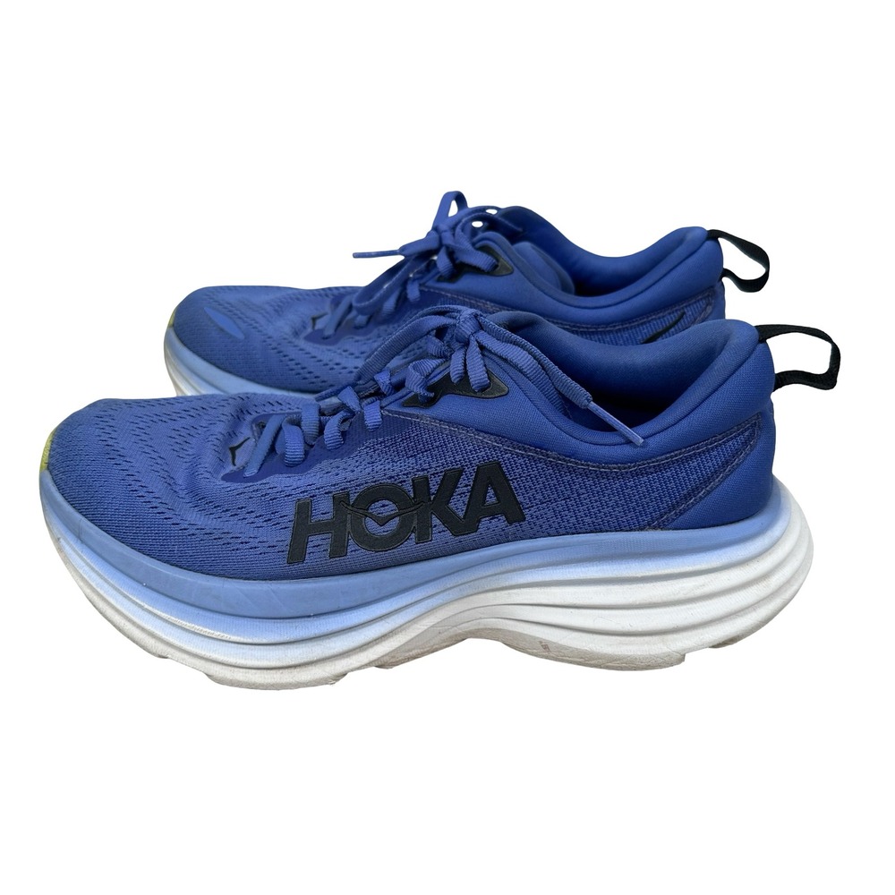 Hoka Bondi 8 Women Running Shoes Blue 1127952 SCS Size 7B Sneakers - Picture 3 of 10